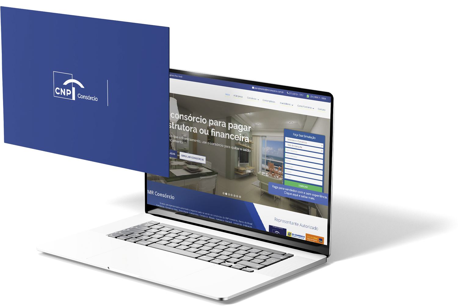 Site para vendedor de consórcio