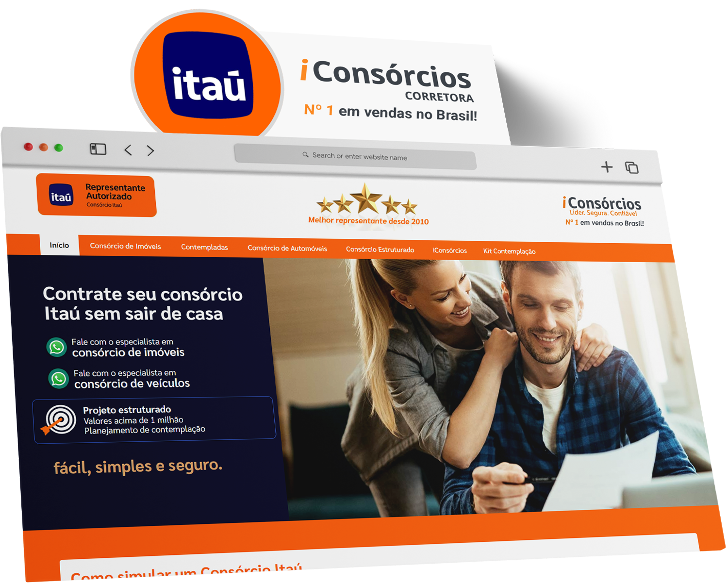 Site para vendedor de consórcio